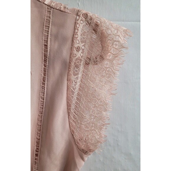 TFNC London Sz 8 US Maternity Bridesmaids Chiffon Finley Maxi Dress Lace Wedding - Picture 10 of 16